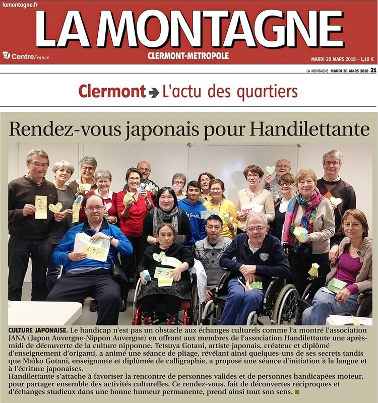 article 20032018 Journal La montagne Handilettante-JANA