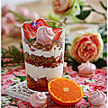 Verrine fraises speculoos mandarine chantilly....hummm!!!!!