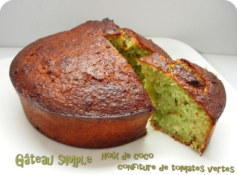 Gateau Simple Noix De Coco Et Confiture De Tomates Vertes Cuisine Et Dependances