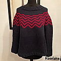 Tricot: sharp chevron knit pullover by yarnspirations