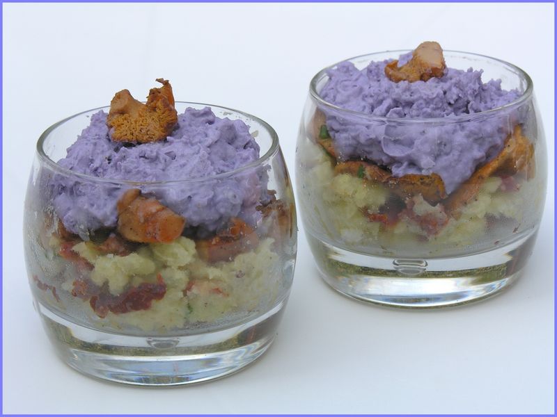 Cocotte d'Aubergine et de Courgette au Saumon et au Haddock à la Crème