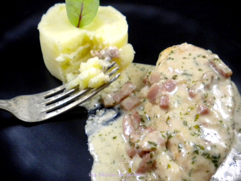 Filets de poulet aux lardons et au parmesan 4