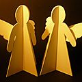Anges de Noël, déco de table