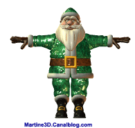 023-Père-Noël-costume-vert-gymnastique-danse