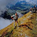 Ascension pédestre sur un grand sommet-belvédère de la chaîne des aravis:la pointe de tardevant/l'ambrevettaz (haute-savoie)