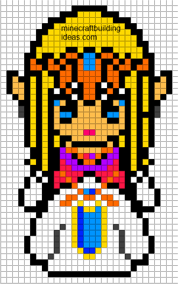 pixel art princesse