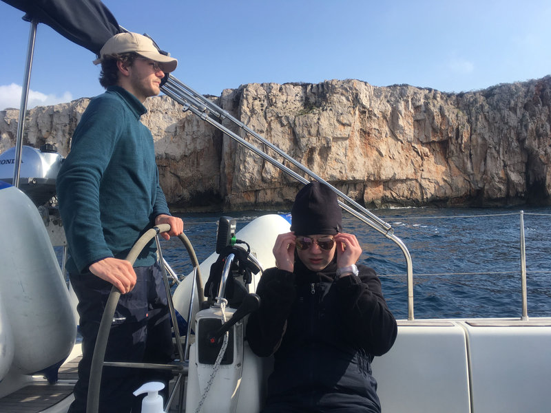 Les falaises de Mrtovac, archipel des Kornati, samedi 13 mars 2021