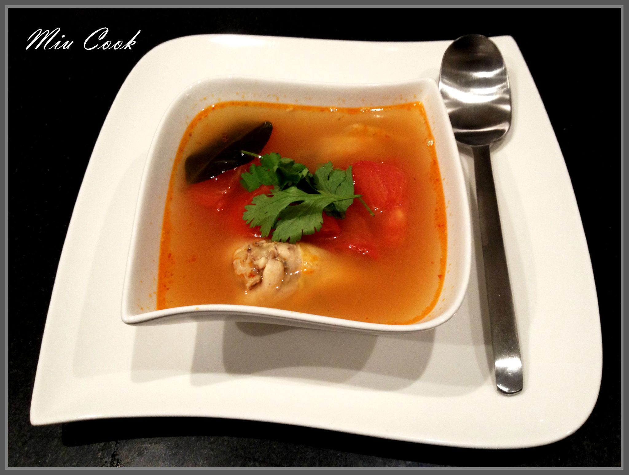 Soupe thai au poulet Miu cuisine et recettes