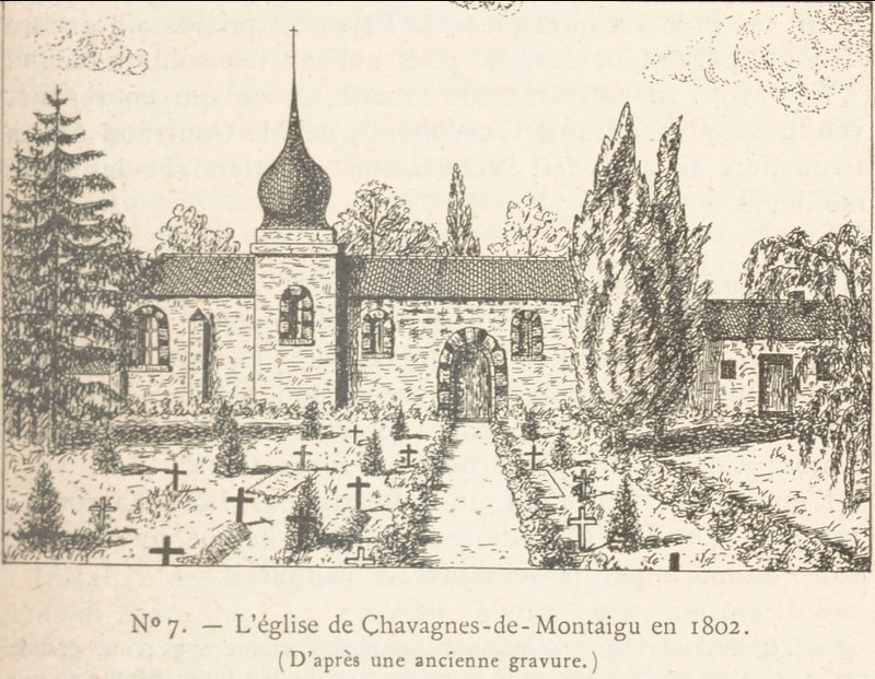 L'église de Chavagnes en 1802