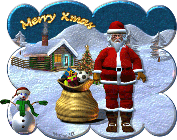 011-carte-joyeux--noel-merry-xmas-papa-noel-neige