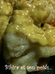 Chou-fleur au Micro Vap' et sa sauce épicée indienne