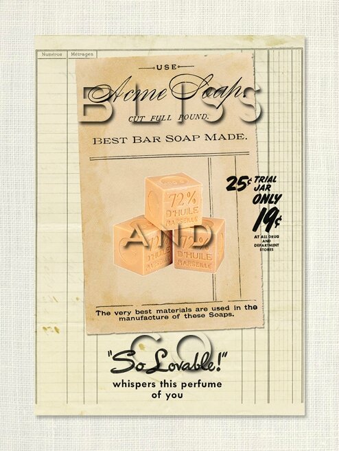 Transfert tissu textile Bliss and Co n°26