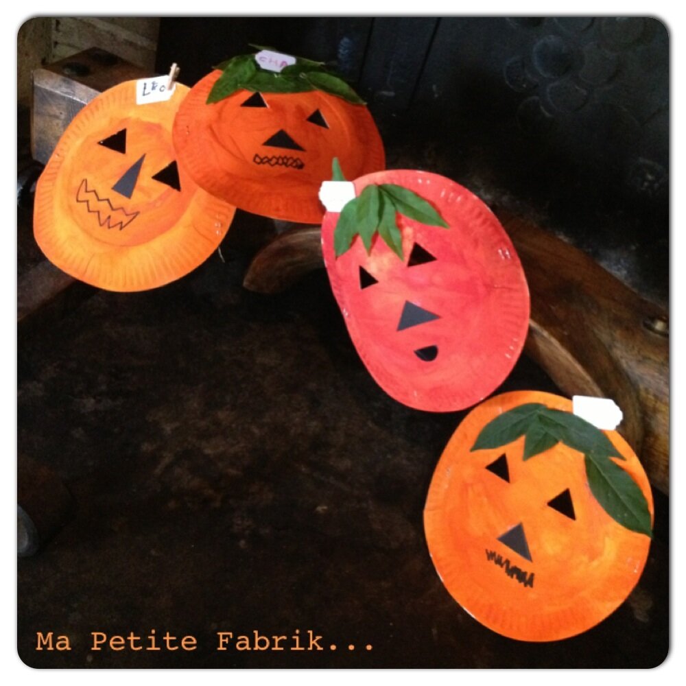 Tuto Citrouille Dhalloween En Assiette Carton Qui Change Dhumeur Masque de citrouille, le Tuto...﻿﻿ - Ma Petite Fabrik...