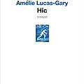 Livre : hic d'amélie lucas-gary - 2020