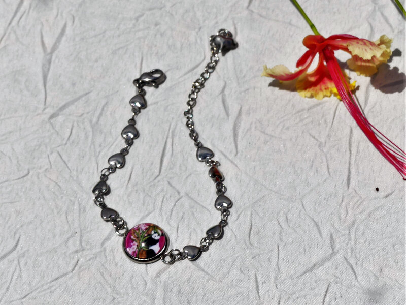 bijoux colores made in guyane par louise indigo pande rose
