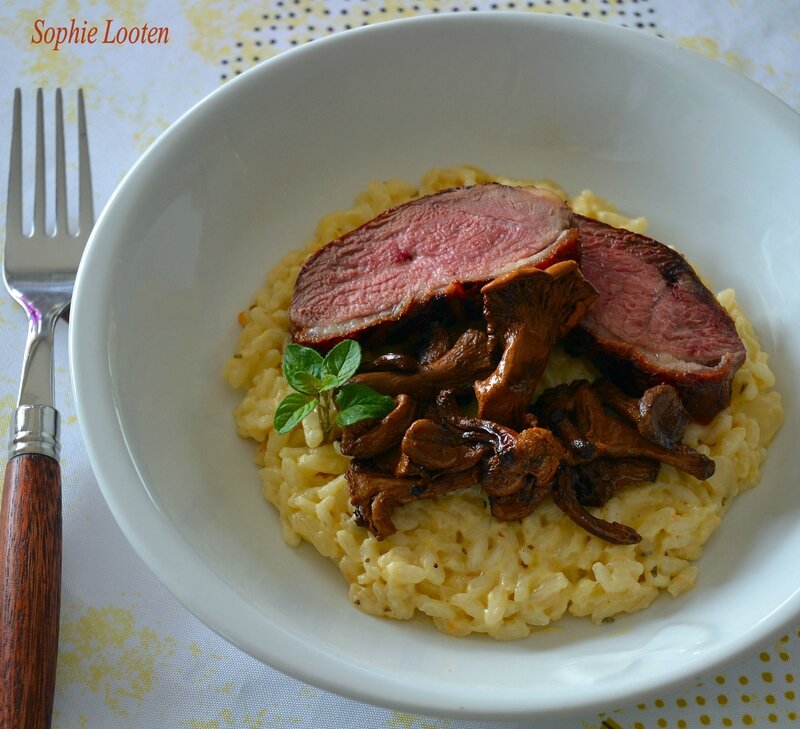 Risotto cremeux magret