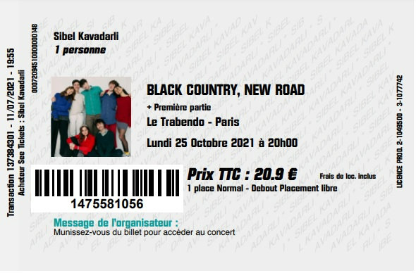 2021 10 25 Black Country New Road Trabendo Billet