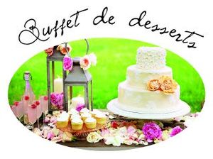 Buffet de desserts bouton
