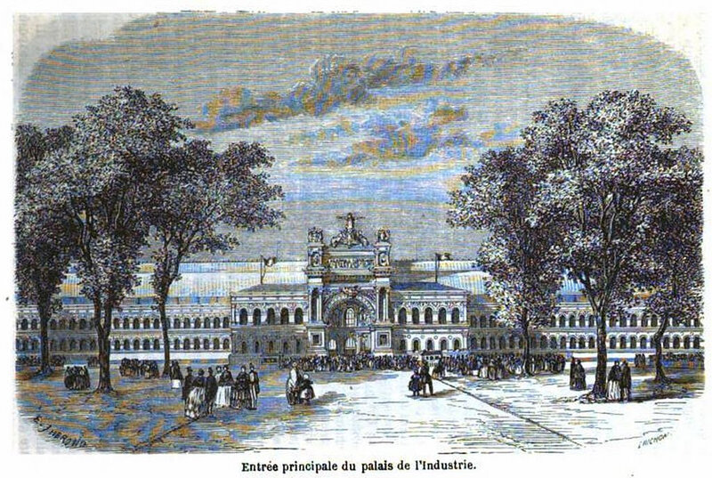 exposition universelle de 1855Entrée_principale_du_palais_de_l'Industrie