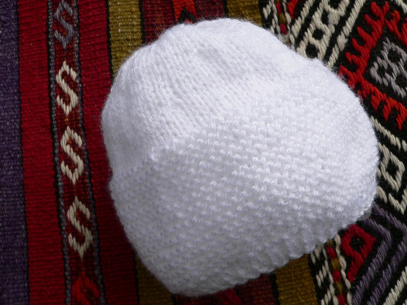 Brassière bébé garçon 0/3 mois en maille tricot point mousse et