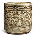 A rare carved 'cizhou' jar, northern song dynasty (960-1127)