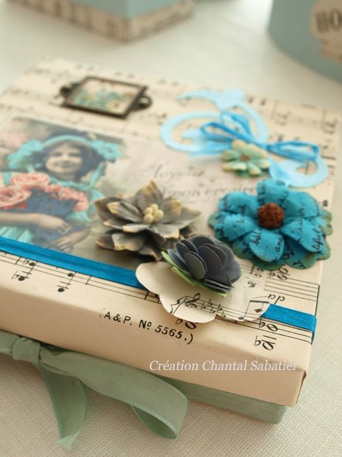 Boite anniversaire creation chantal Sabatier