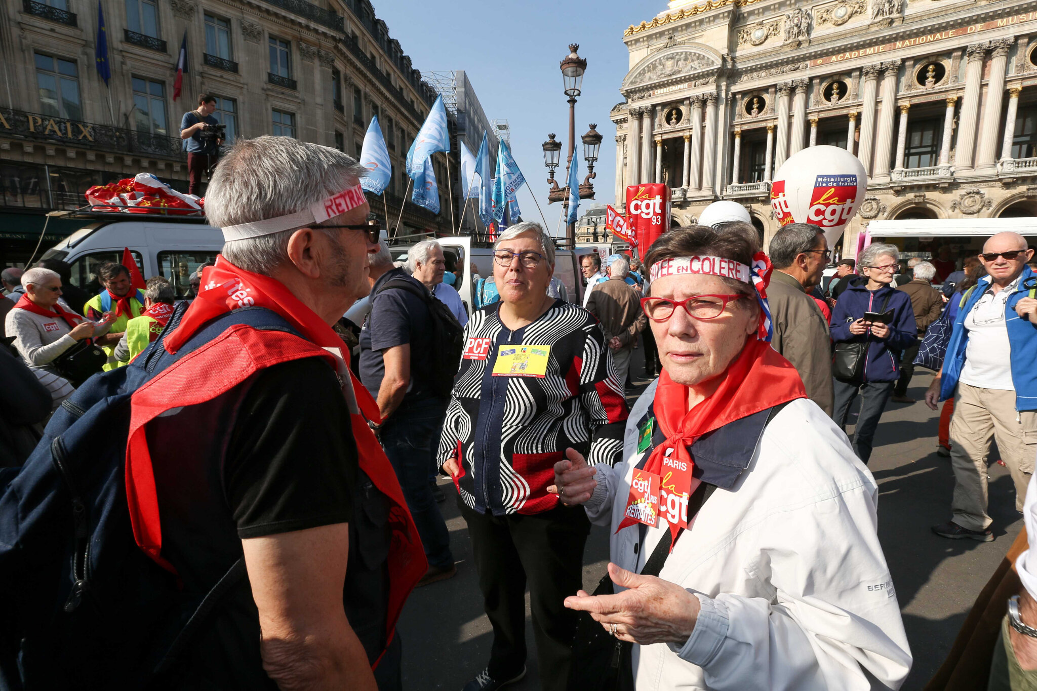 Les retraités manifestent ce jeudi pour défendre leurs « pensions en danger ». © Michel Stoupak. Jeu 18.10.2018, 13h18m19.