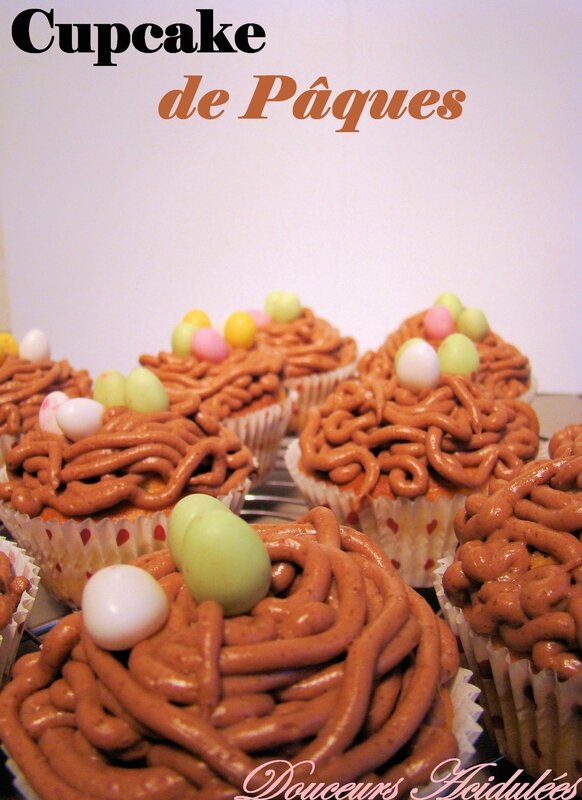 Cupcakes de Pâques - Petit Nid de Pâques
