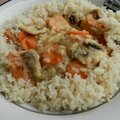 Blanquette de saumon à la moutarde à l'ancienne