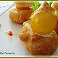 Assiette gourmande: tarte abricots et chantilly abricotée