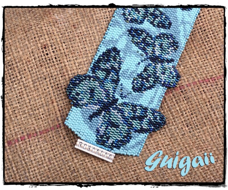 Manchette Blue Butterflies (3)