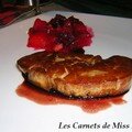 Foie gras poêlé et sa compote épicée
