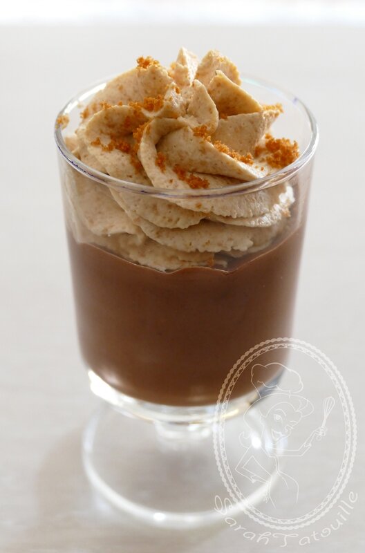 Crème choco-café chantilly spéculos