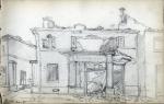 maisons en ruine à Garches, mars 1871