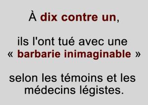 Joel Censier Une barbarie inimaginable