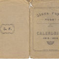 Calendrier 1913 - 1923