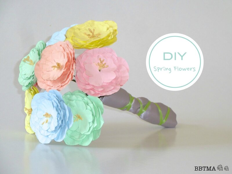 Diy Réalise Un Bouquet De Fleurs En Papier Bbtma