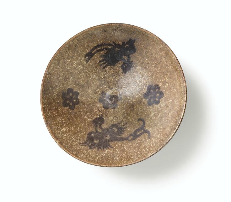 Bol en Grès émaillée, Jizhou, Dynastie Song
