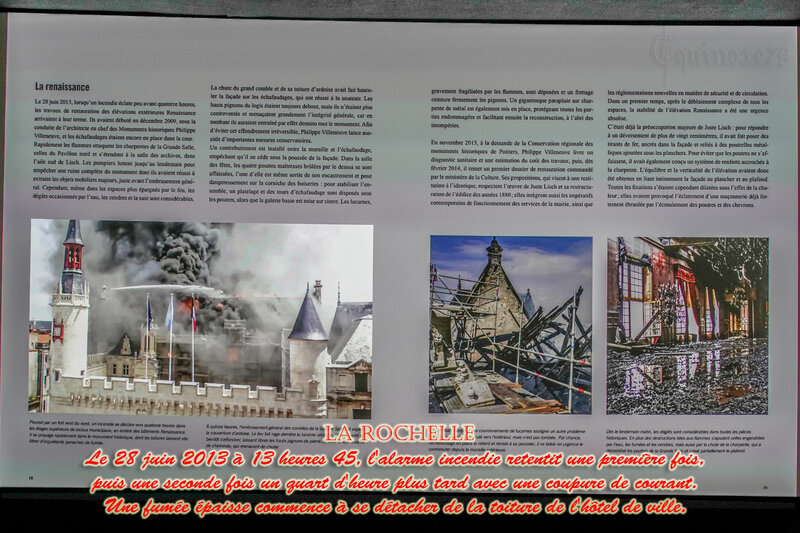 LA ROCHELLE Le 28 juin 2013 à 13 heures 45, l'incendie de l'hôtel de ville