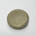 A rare and superbly-carved 'Yue' 'Ducks and Lotus' box and cover, Northern Song dynasty