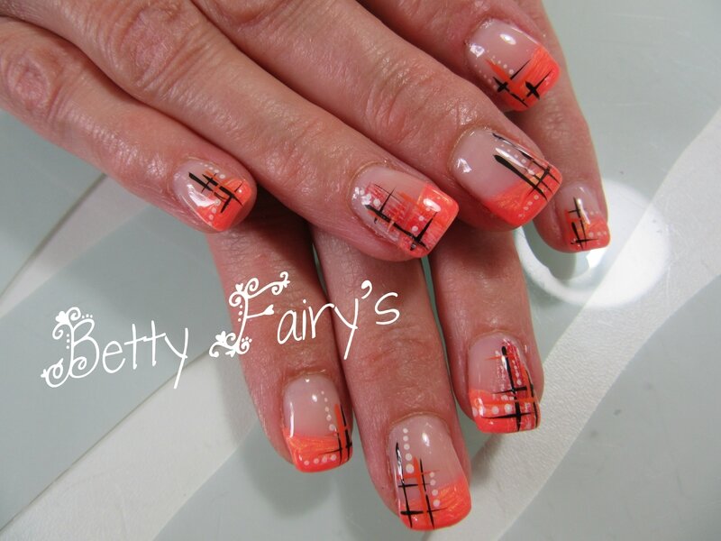 French Orange Golden Gel Mask Déco Rouge Noir Féerique