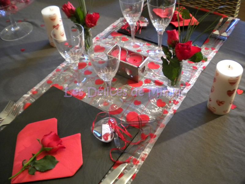 Idées déco pour la Saint Valentin - Decoration table st valentin