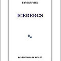 Livre : icebergs de tanguy viel - 2019 