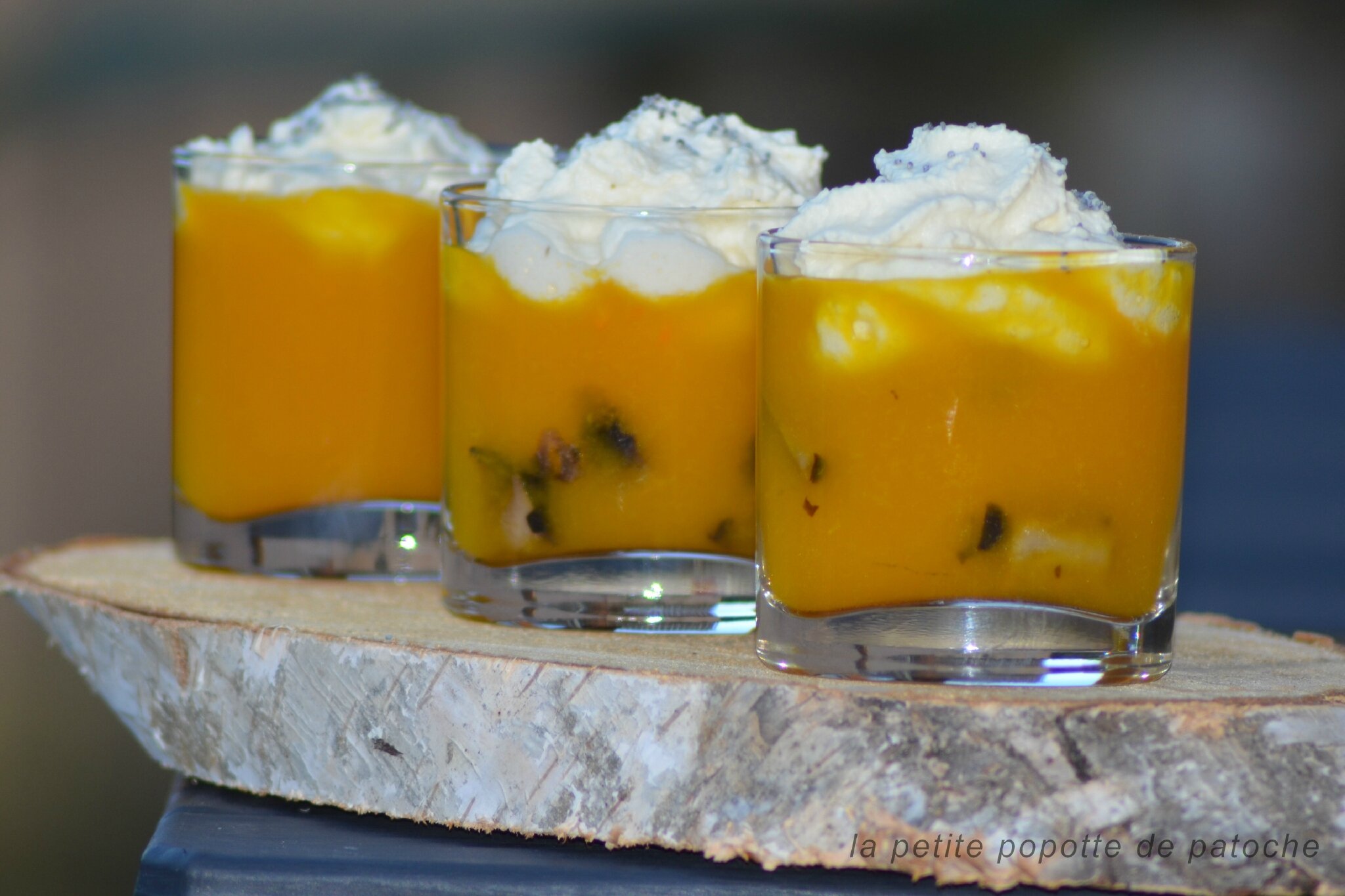 Verrine De Potiron Pour Apéritif Thermomix CRÈME DE POTIMARRON & CHANTILLY aux CHAMPIGNONS - La petite popotte de  patoche !