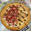 Pizza à la croûte de fromage (rapide)