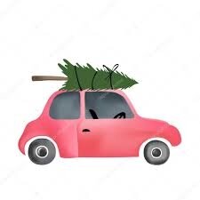 Résultat de recherche d'images pour "dessin voiture avec sapin"