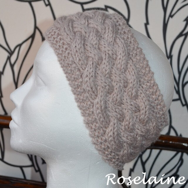 Roselaine Woven Cable Headband 3