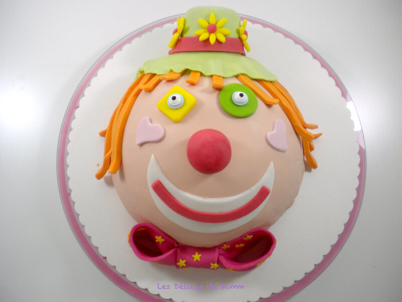 Gâteau clown pour Marion 4