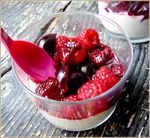 verrine au fruits rouges ( cerise et framboises)1