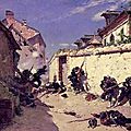 De Neuville, Attaque surprise dans les faubourgs de Metz (1875)